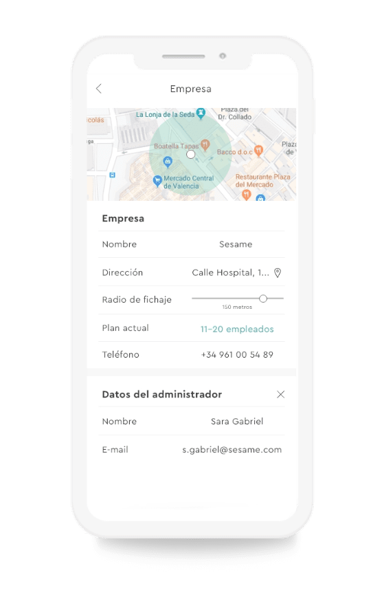 Fichar con geolocalización