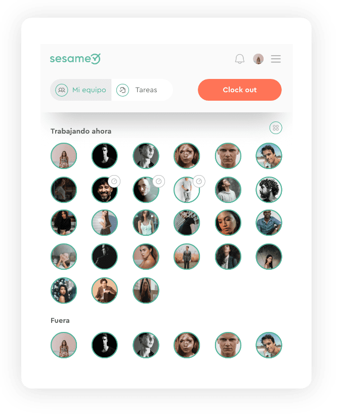 Who is in Extensión de sesame teams y check out