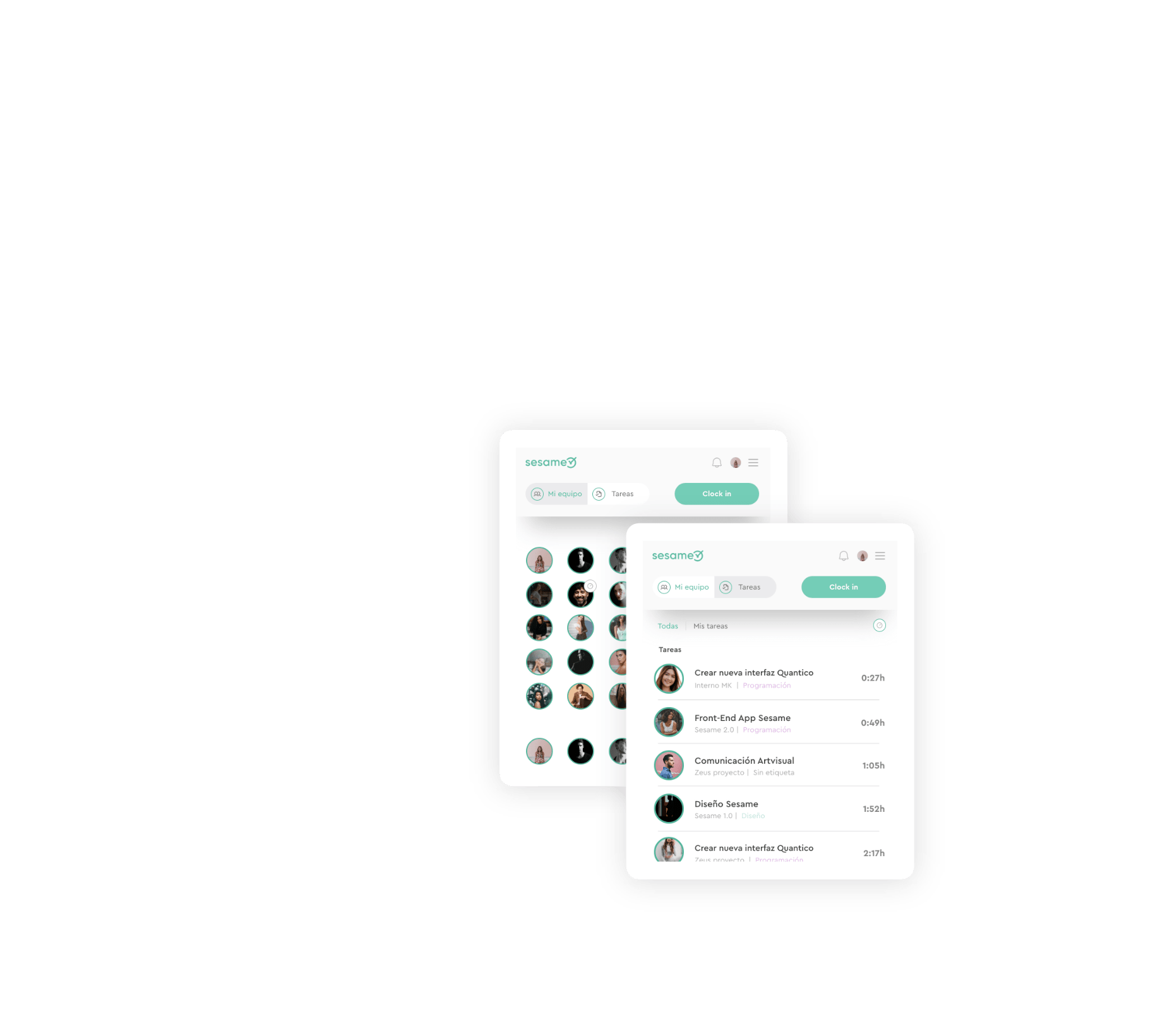 Ficha en Sesame desde tu navegador